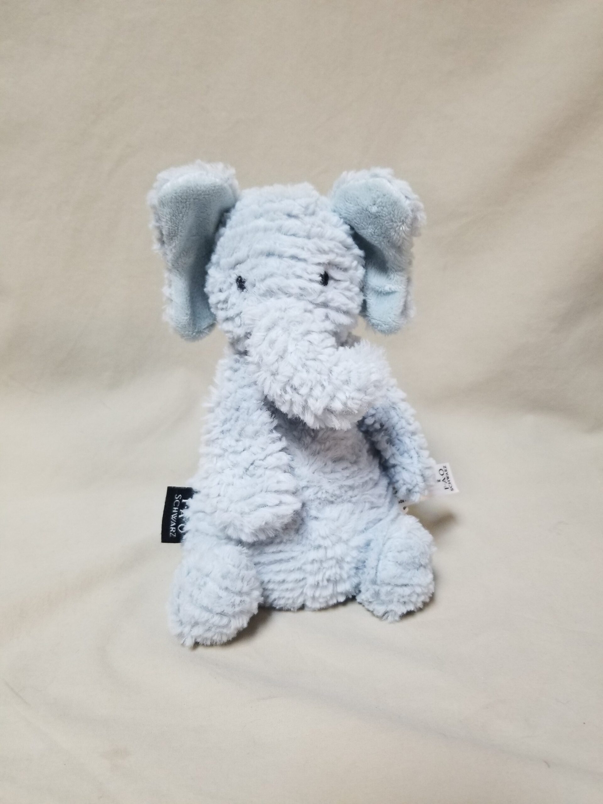 Plush elephant toy FAO Schwarz
